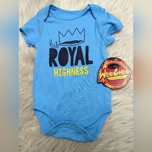 NWT His Royal Highness Onesie Size 6/9